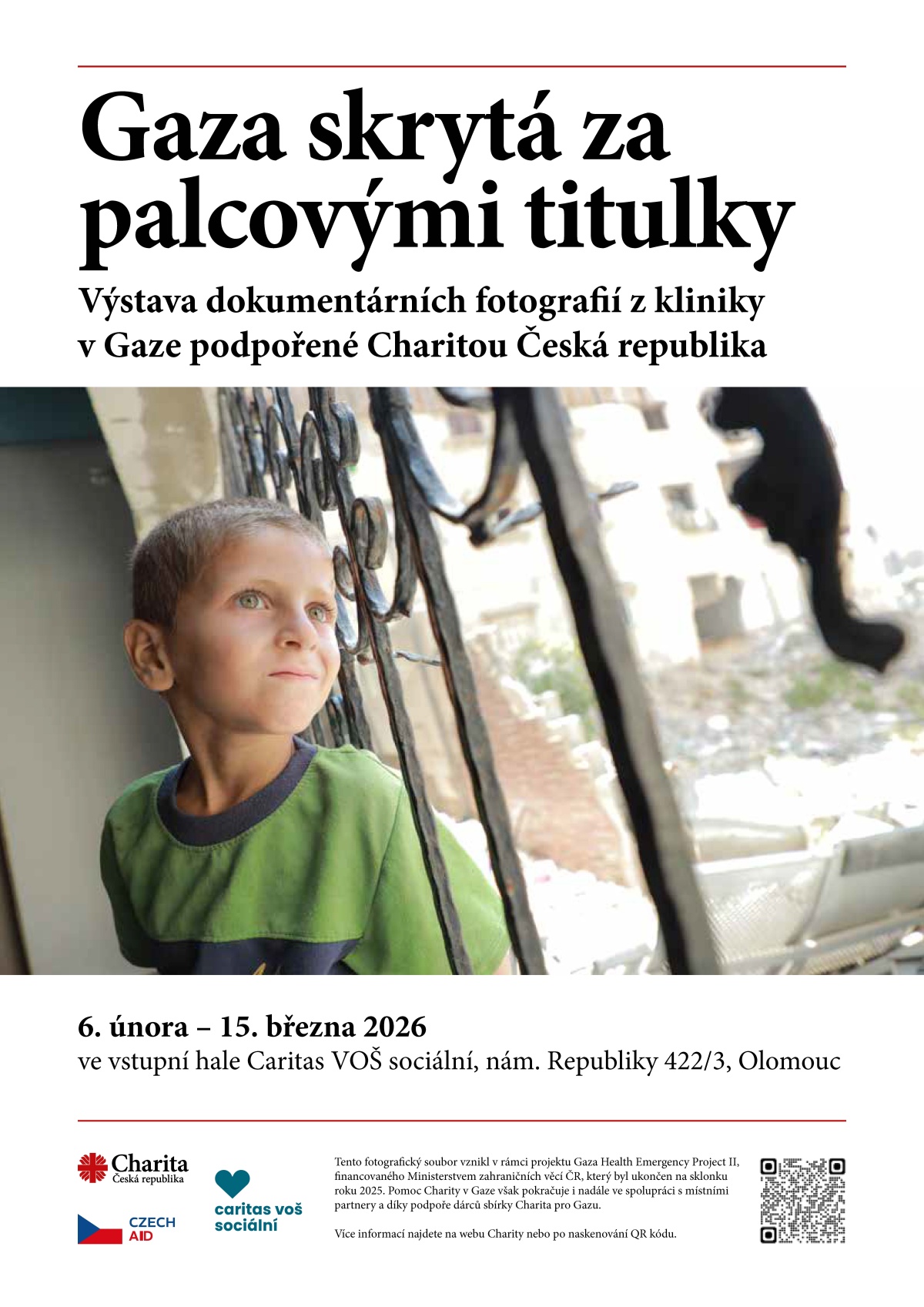 2026 vystava Charita Gaza